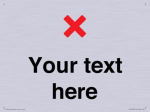 Custom plain background, red cross sign